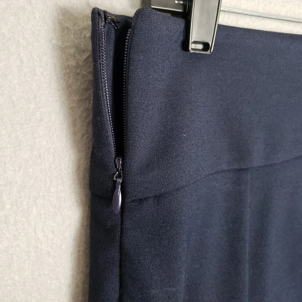 Cabi Newport Pencil Skirt Navy Blue Ponte Stretch Classic Preppy Minimalist 8